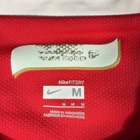 Nike Arsenal Home Shirt Size Medium Fly Emirates Home Soccer Jersey - Picture 4 of 11